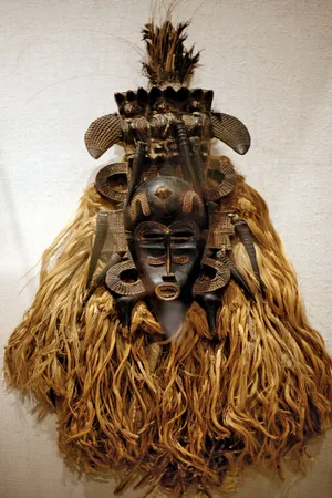 Senufo Kpelie mask used in Poro initiation ceremonies
