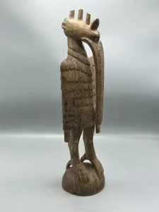 Senufo carved wooden sculpture from West African artistic tradition