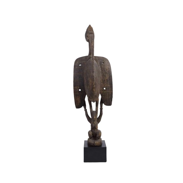 Senufo carved wooden sculpture from West African artistic tradition