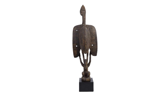 Senufo carved wooden sculpture from West African artistic tradition