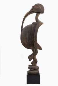 Senufo carved wooden sculpture from West African artistic tradition