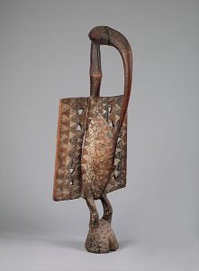 Senufo carved wooden sculpture from West African artistic tradition