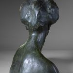 Rembrandt Bugatti bust of Blanche Denise Ferrero-Willmann, rear view